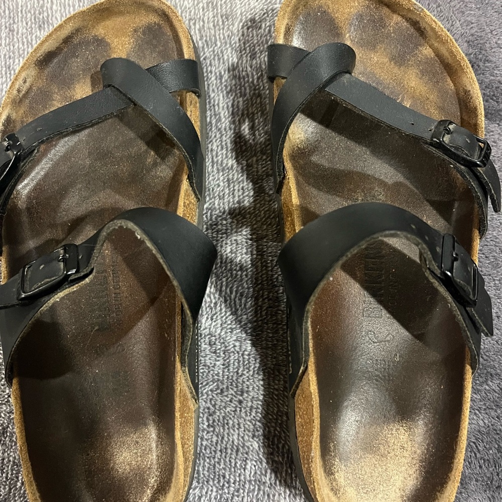 Birkenstock Black Sandals size 38 GUC smoke free pet free home
